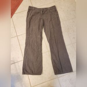 J Crew Brown Corduroy Casual Pants Straight Leg Size 8 City Fit Womens #F175